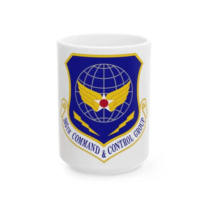 595 Command and Control Group AFSPC (U.S. Air Force) White Coffee Mug 15oz - Go Mug Yourself