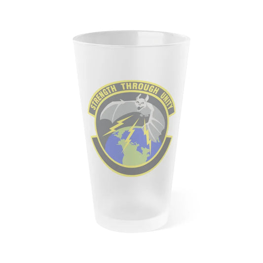 595 Operations Support Flight AFSPC (U.S. Air Force) Frosted Pint Glass 16oz-16oz-Frosted-Go Mug Yourself