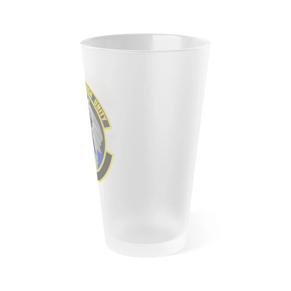 595 Operations Support Flight AFSPC (U.S. Air Force) Frosted Pint Glass 16oz-Go Mug Yourself