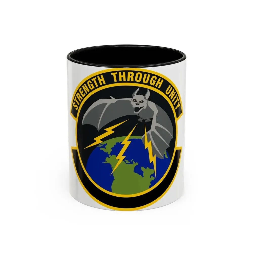 595 Operations Support Flight AFSPC (U.S. Air Force) Accent Coffee Mug 11oz Black - Go Mug Yourself