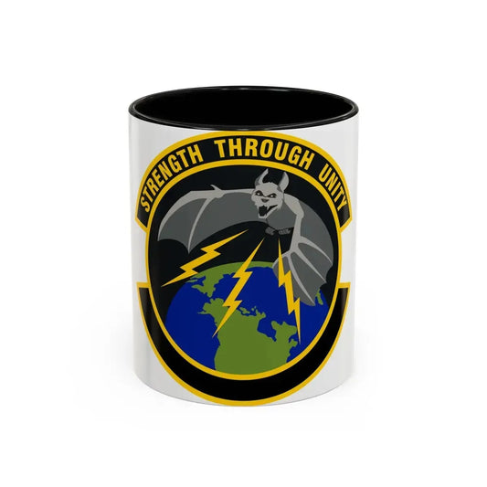 595 Operations Support Flight AFSPC (U.S. Air Force) Accent Coffee Mug 11oz Black - Go Mug Yourself