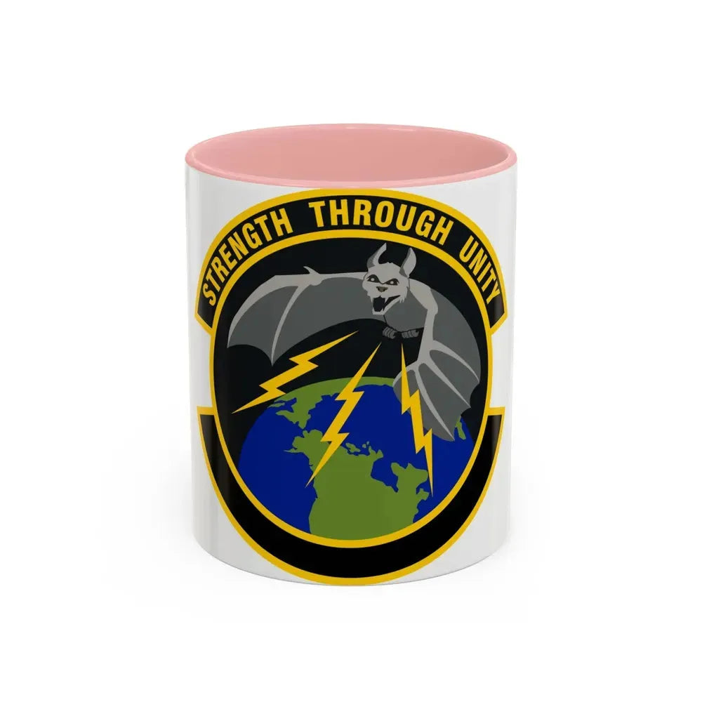 595 Operations Support Flight AFSPC (U.S. Air Force) Accent Coffee Mug 11oz Pink - Go Mug Yourself