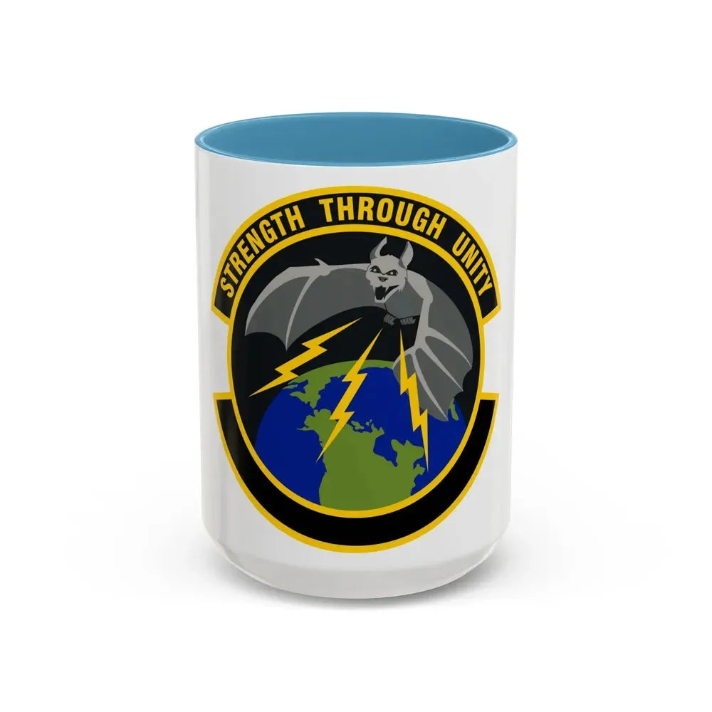 595 Operations Support Flight AFSPC (U.S. Air Force) Accent Coffee Mug 15oz Light Blue - Go Mug Yourself
