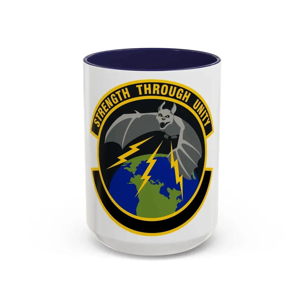 595 Operations Support Flight AFSPC (U.S. Air Force) Accent Coffee Mug 15oz Navy - Go Mug Yourself