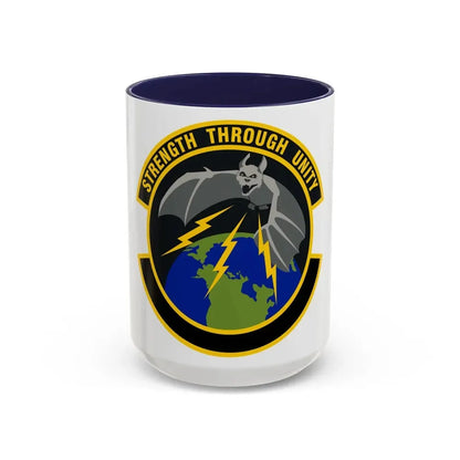 595 Operations Support Flight AFSPC (U.S. Air Force) Accent Coffee Mug 15oz Navy - Go Mug Yourself