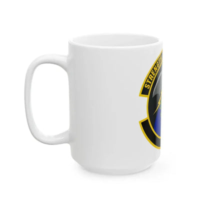 595 Operations Support Flight AFSPC (U.S. Air Force) White Coffee Mug - Go Mug Yourself