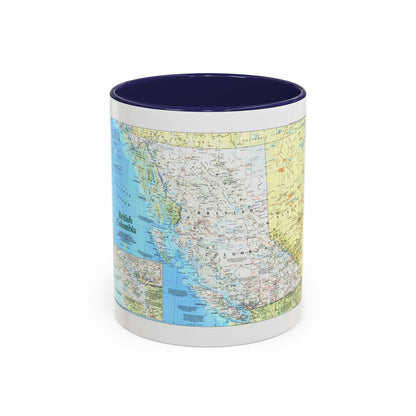 Canada - British Columbia 1 (1992) (Map) Accent Coffee Mug