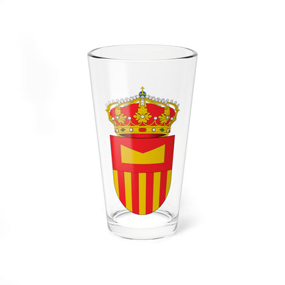 Escudo de Adahuesca (Spain) (Coat of Arms) Pint Glass 16oz