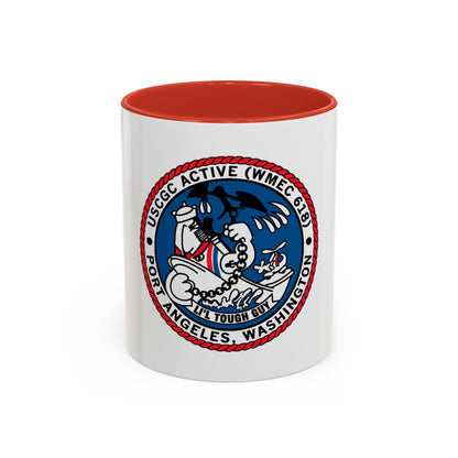 USCGC Active WMEC 618 Port Angeles WA (U.S. Coast Guard) Accent Coffee Mug