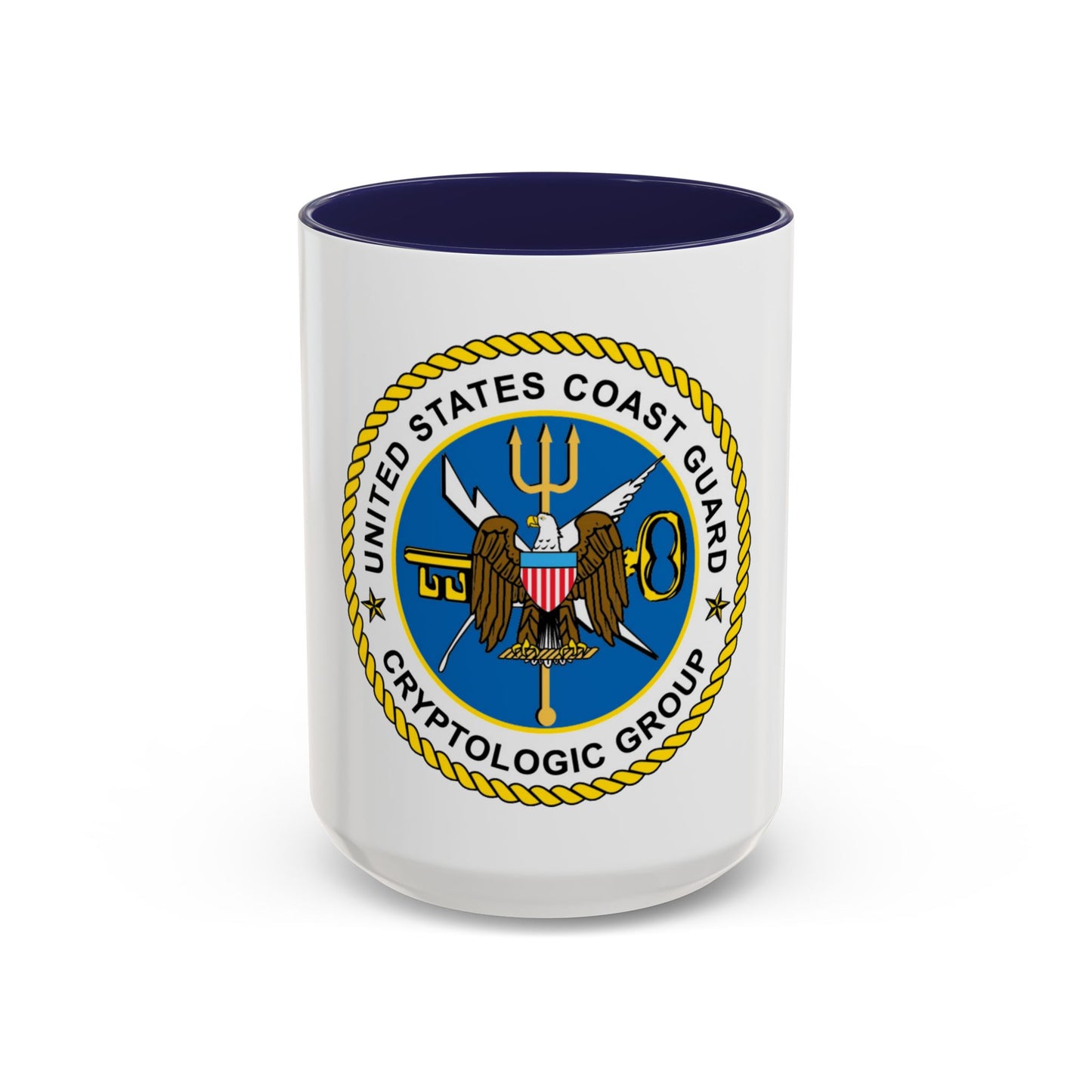USCG Cryptologic Group (U.S. Coast Guard) Accent Coffee Mug