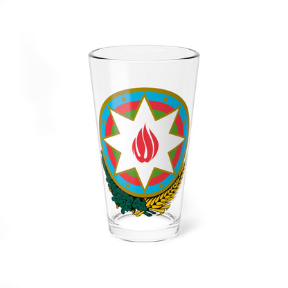 Emblem of Azerbaijan (Azerbaijan) (Coat of Arms) Pint Glass 16oz