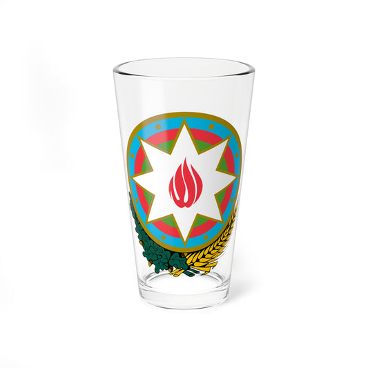 Emblem of Azerbaijan (Azerbaijan) (Coat of Arms) Pint Glass 16oz