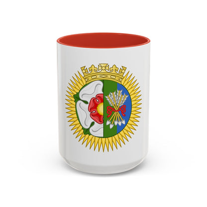 Tudor Rose and Arrows Badge - Accent Coffee Mug