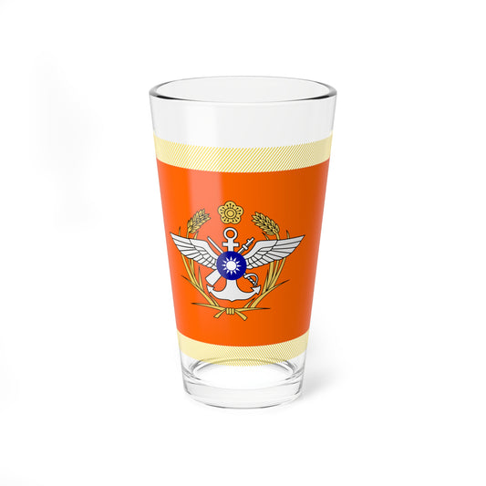 ROC MND Unit Flag (China) Pint Glass 16oz