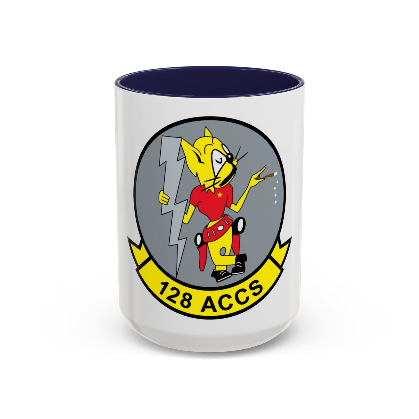 128 ACCS (U.S. Air Force) Accent Coffee Mug