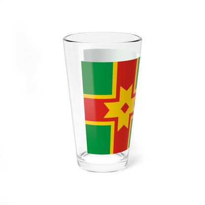 Flag of Likhoslavlsky rayon Tver oblast (Russia) Pint Glass 16oz