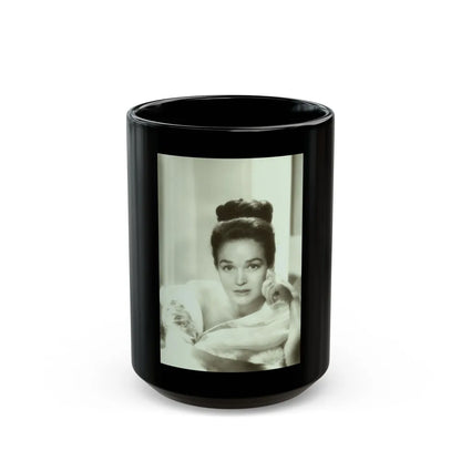 Kathryn Grant #32 (Vintage Female Icon) Black Coffee Mug-15oz-Go Mug Yourself