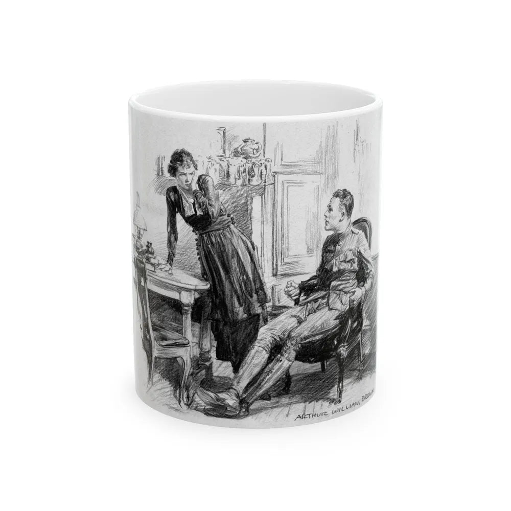 From Baseball to Boches, Collier's magazine interior illustration, May 11, 1918 - White Coffee Mug-11oz-Go Mug Yourself