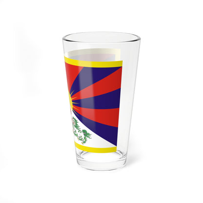 Flag of Tibet 3-2 (China) Pint Glass 16oz