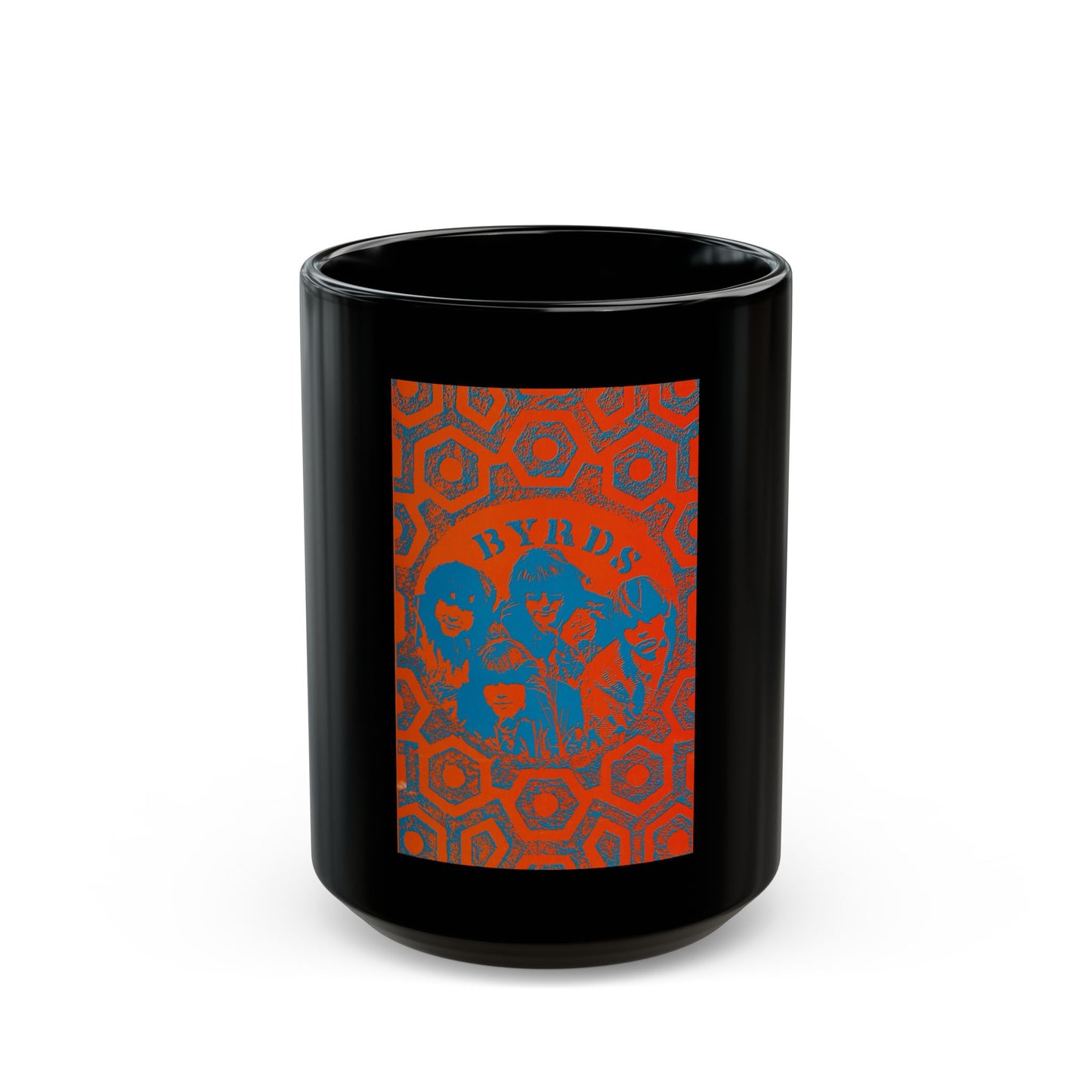 The Byrds Poster (Music Poster) Black Coffee Mug