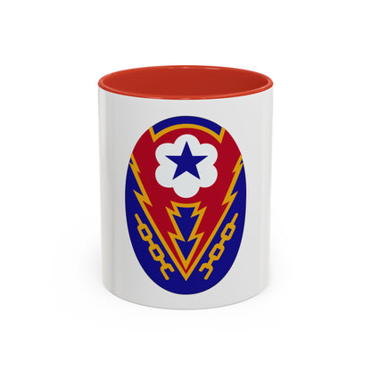 Communications Zone Personnel Europe (U.S. Army) Accent Coffee Mug