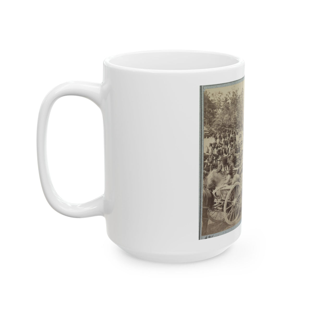 Benson's Horse Battery (M. 2d U.S. Art'y) Near Fair Oaks, Va., June 1862 (U.S. Civil War) White Coffee Mug