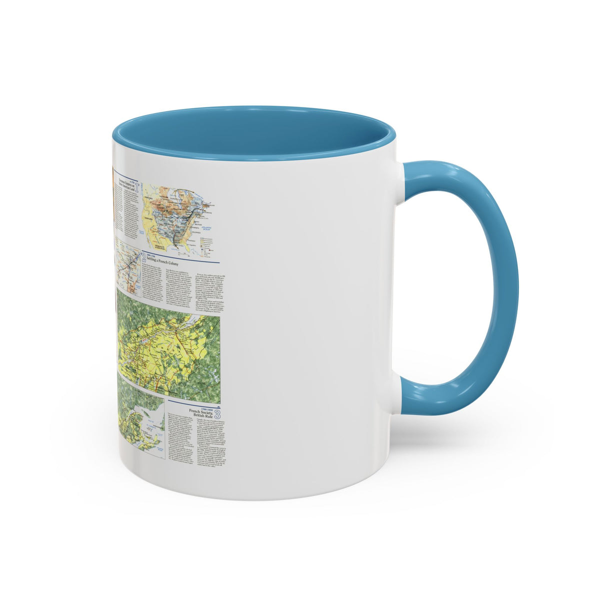 Canada - Quebec 2 (1991) (Map) Accent Coffee Mug