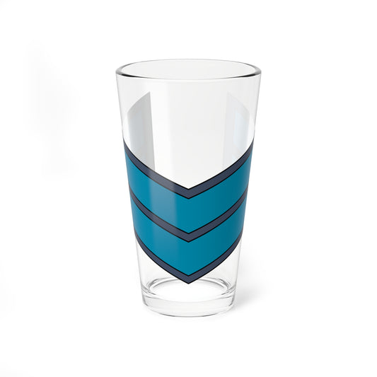 Two stacked teal rank chevrons with dark slate borders, pointing downward on a plain white background.
