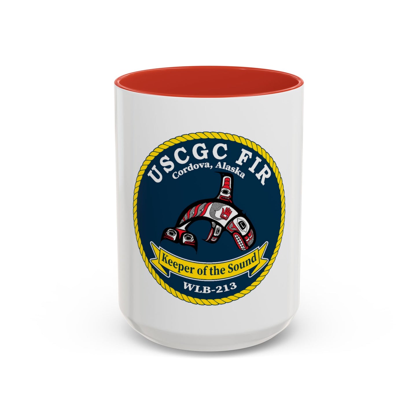 USCG FIR WLB 213 (U.S. Coast Guard) Accent Coffee Mug