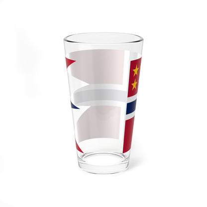Norwegian General rank flag (Norway) Pint Glass 16oz