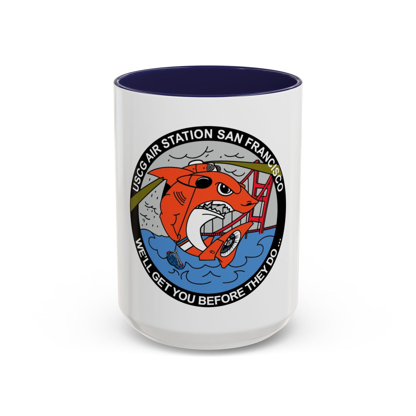 USCG Air Station San Francisco 2 (U.S. Coast Guard) Accent Coffee Mug