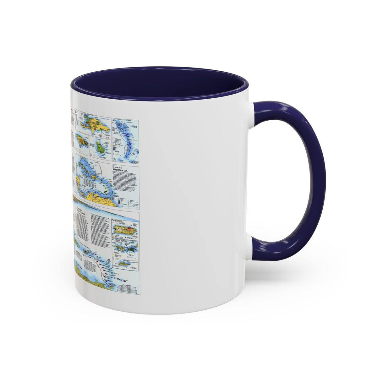 West Indies 2 (1987) (Map) Accent Coffee Mug