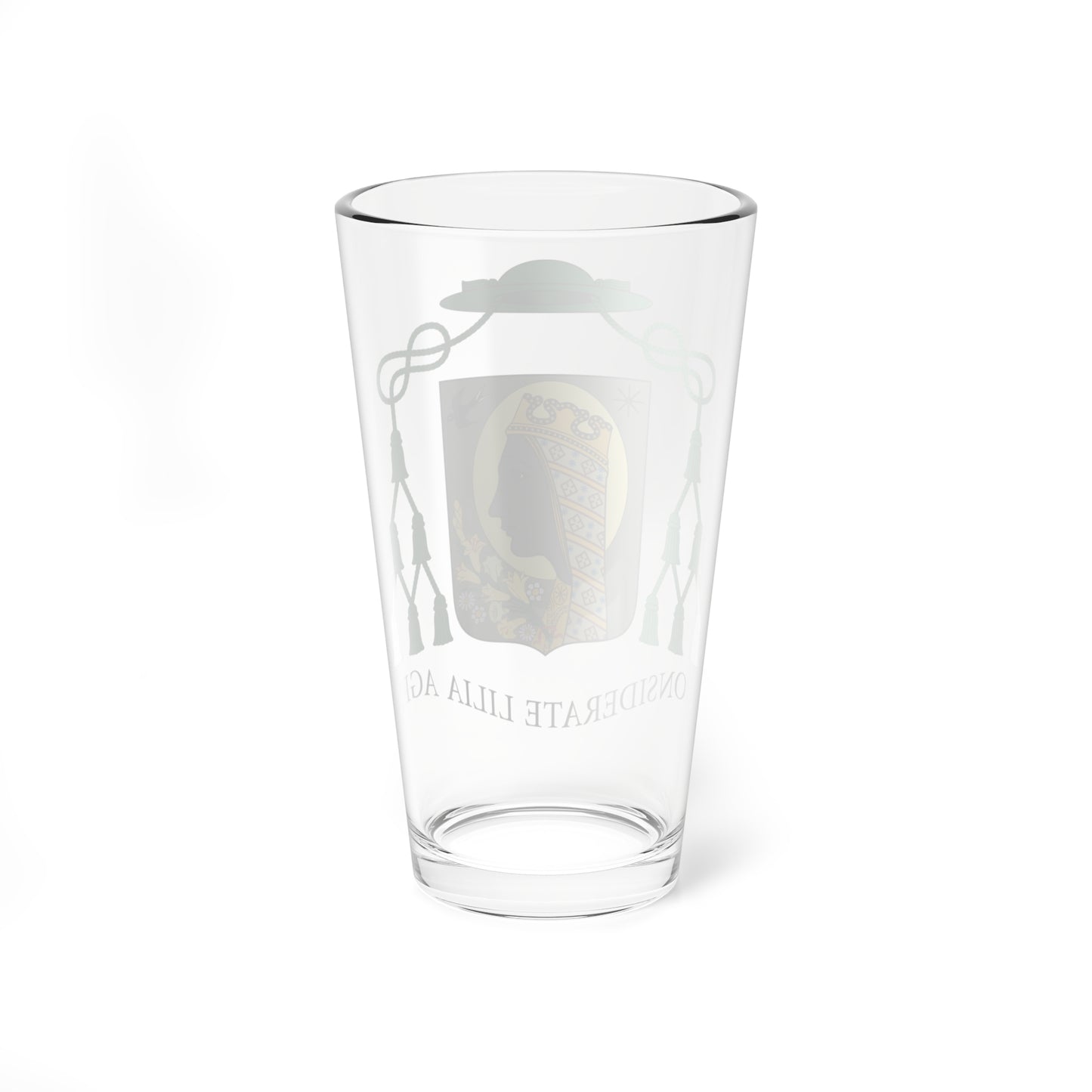 Escudo de Joan Carrera Planas. (Spain) (Coat of Arms) Pint Glass 16oz