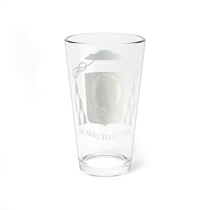 Escudo de Joan Carrera Planas. (Spain) (Coat of Arms) Pint Glass 16oz