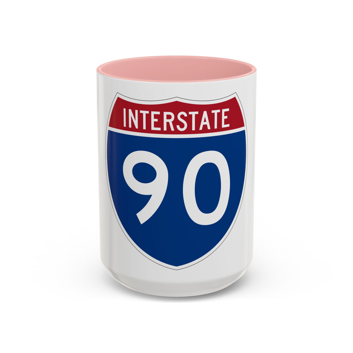Interstate 90 (U.S. Highways) Accent Coffee Mug