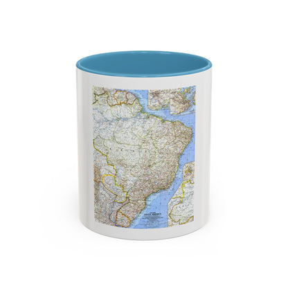 South America - Eastern (1962) (Map) Accent Coffee Mug