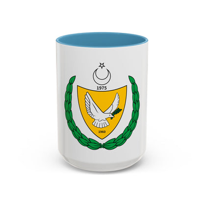 Coat of arms of the Turkish Federated State of Cyprus - Accent Coffee Mug