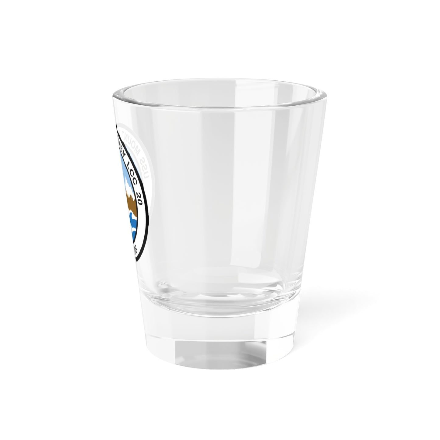 USS Mount Whitney LCC 20 Vox Maris (U.S. Navy) Shot Glass 1.5oz