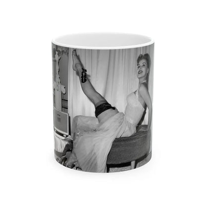 Debra Paget #457 (Vintage Female Icon) White Coffee Mug-11oz-Go Mug Yourself