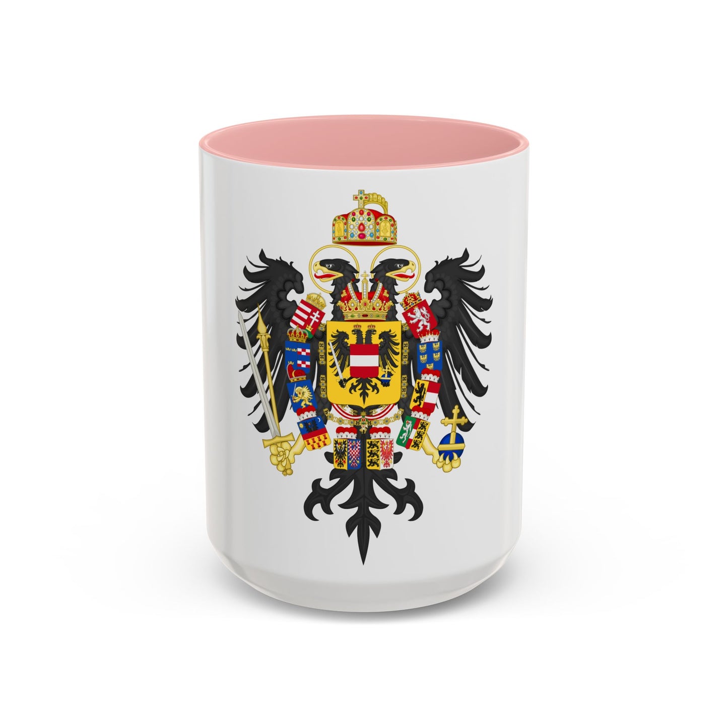 Middle Coat of Arms of Francis II, Holy Roman Emperor (1804-1806) - Accent Coffee Mug