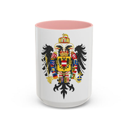 Middle Coat of Arms of Francis II, Holy Roman Emperor (1804-1806) - Accent Coffee Mug