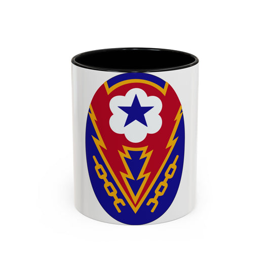 Communications Zone Personnel Europe (U.S. Army) Accent Coffee Mug