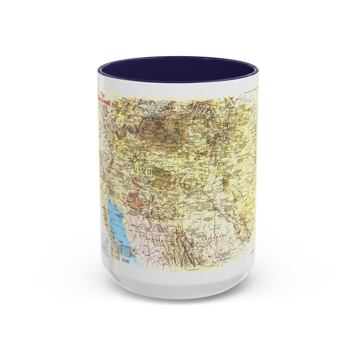 USA - Southwest 1 (1982) (Map) Accent Coffee Mug