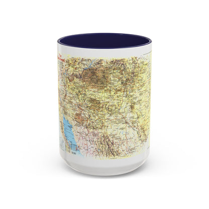 USA - Southwest 1 (1982) (Map) Accent Coffee Mug