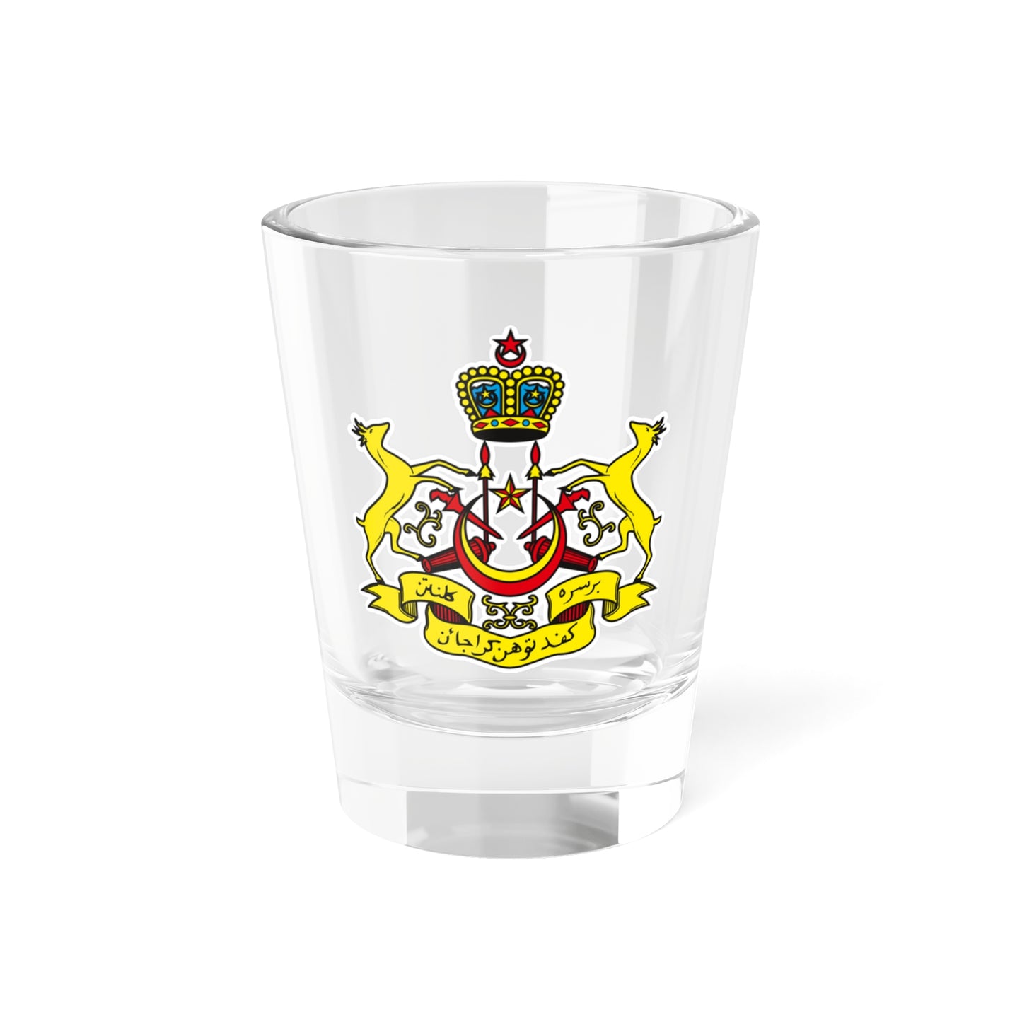 Coat of arms of Kelantan (Malaysia) (Coat of Arms) Shot Glass 1.5oz