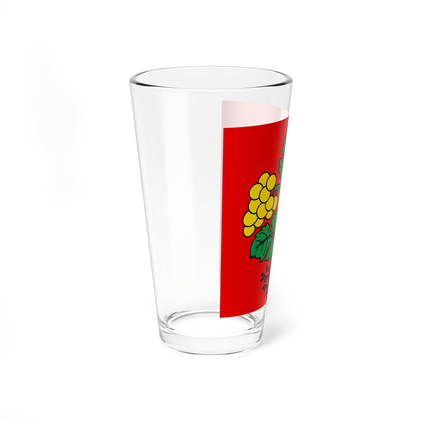 CHE Raron Bezirk Flag (Switzerland) Pint Glass 16oz