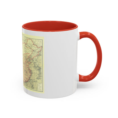 China and its Territories (1912) (Map) Accent Coffee Mug