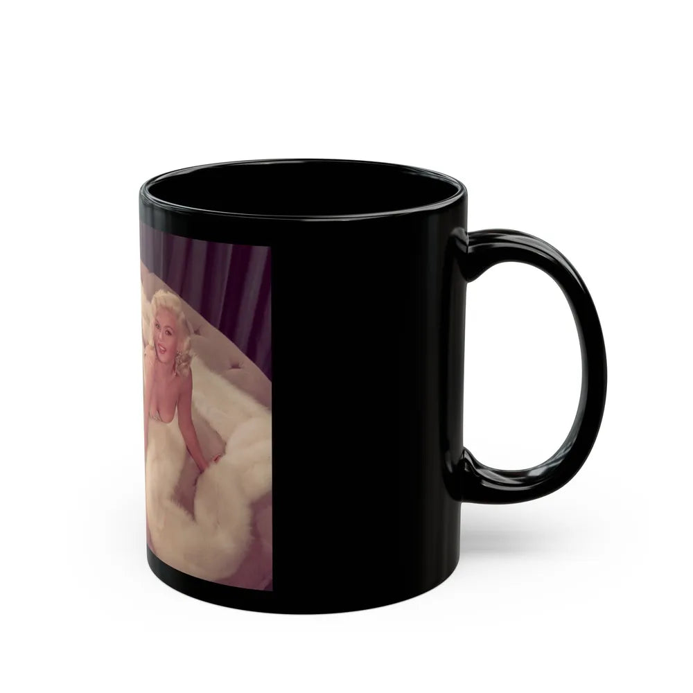 Jayne Mansfield #262 (Vintage Female Icon) Black Coffee Mug-Go Mug Yourself