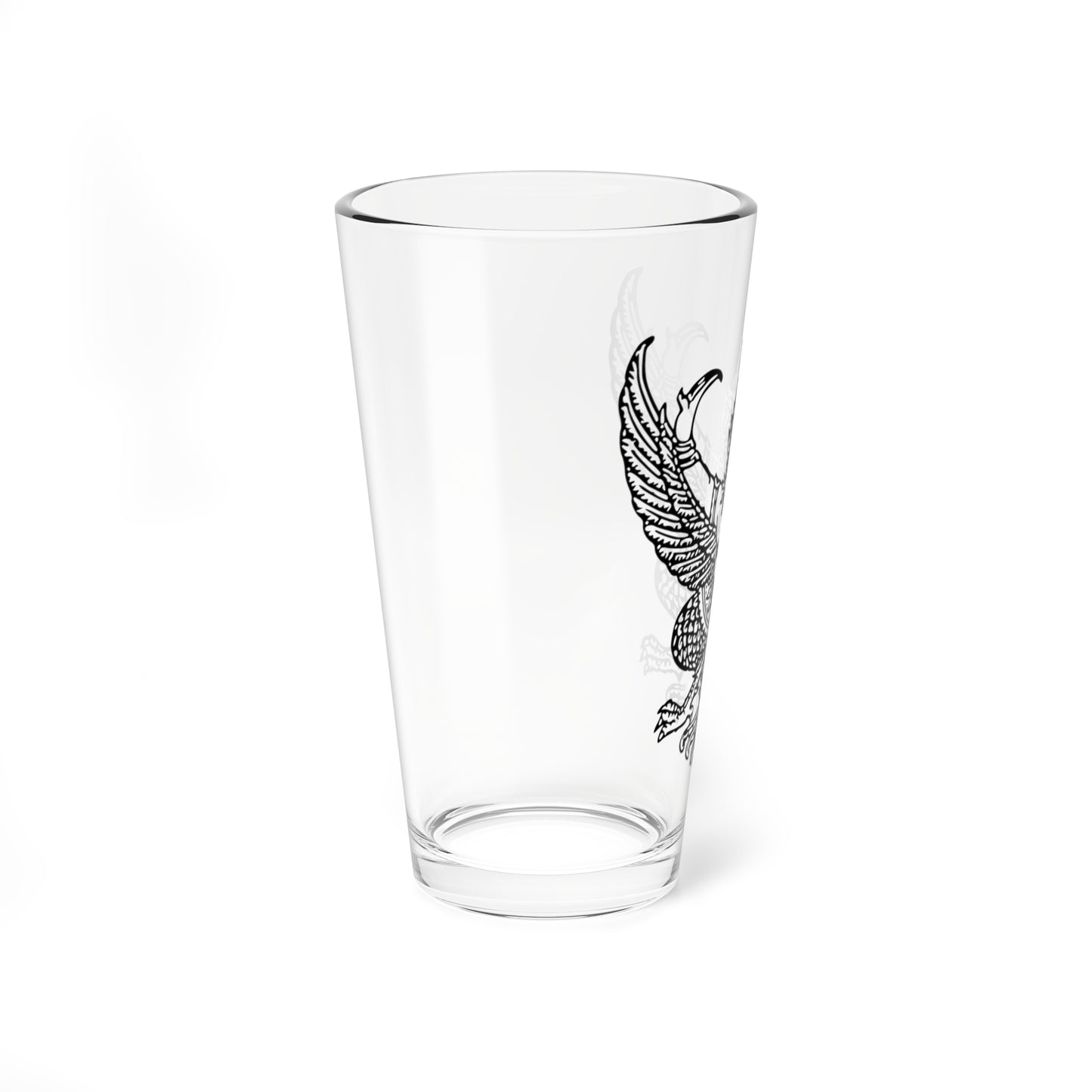 Thai government Garuda emblem Version 6 (Thailand) (Coat of Arms) Pint Glass 16oz
