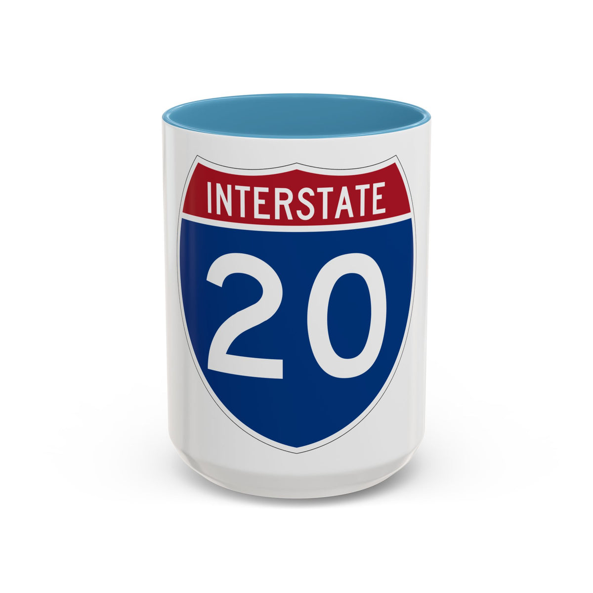 Interstate 20 (U.S. Highways) Accent Coffee Mug